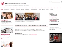Tablet Screenshot of frauenbund-basel.ch